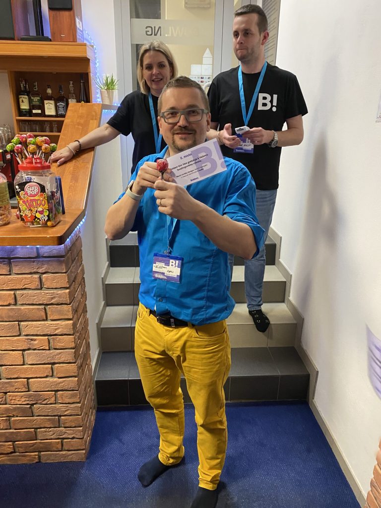 Výherce bowlingu - Jiří Němec z Kapsi.
