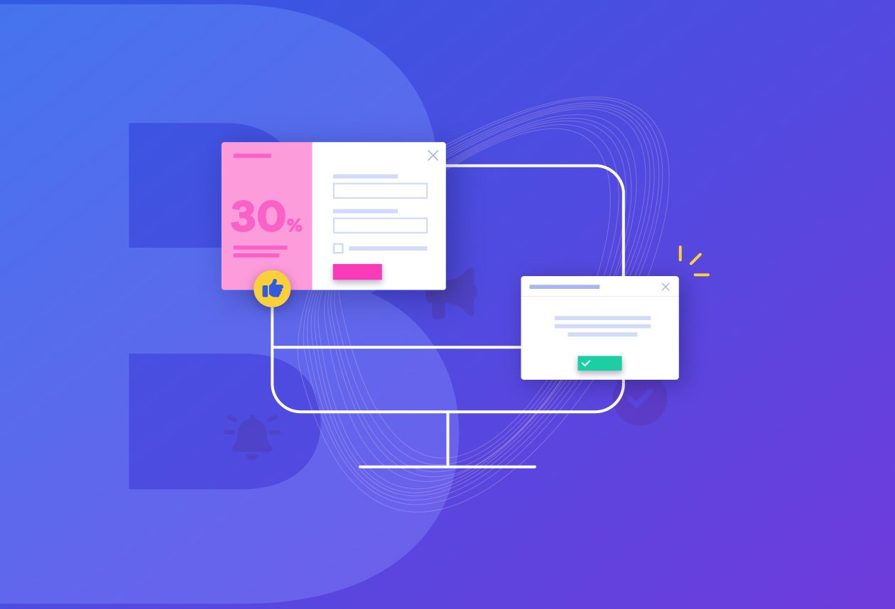 ilustrace symbolizující použití pop-up oken na webu