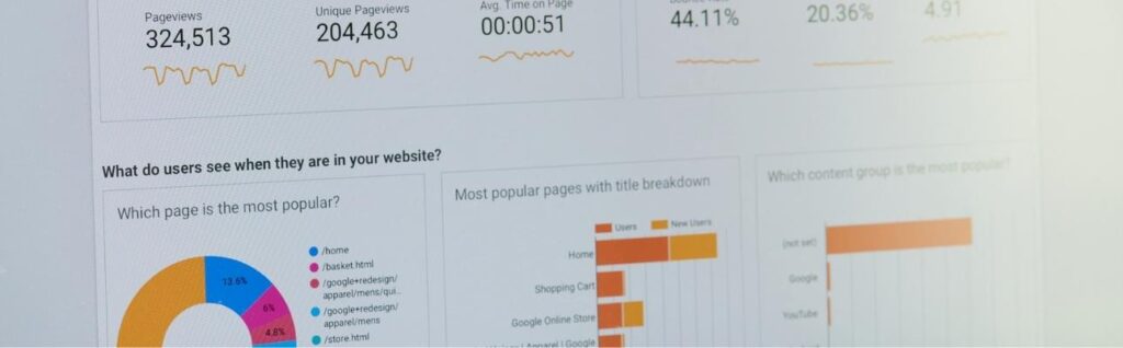 Statistiky z Google Analytics.