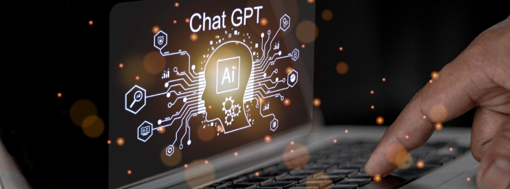 Chat GPT na obrazovce počítače